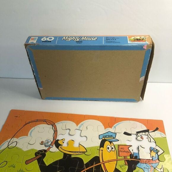 vintage milton bradley heckle and jeckle birds kids jigsaw puzzle missing 3 pcs - Picture 10 of 13